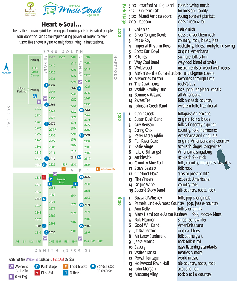 Music Stroll 2018 Entertainment Lineup